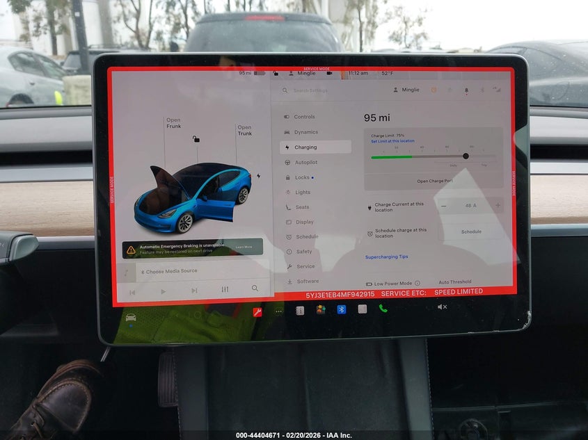 2021 TESLA MODEL 3 LONG RANGE DUAL MOTOR ALL-WHEEL DRIVE VIN: 5YJ3E1EB4MF942915