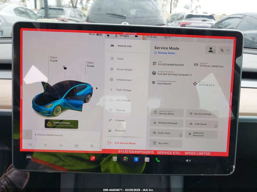 2021 TESLA MODEL 3 LONG RANGE DUAL MOTOR ALL-WHEEL DRIVE VIN: 5YJ3E1EB4MF942915