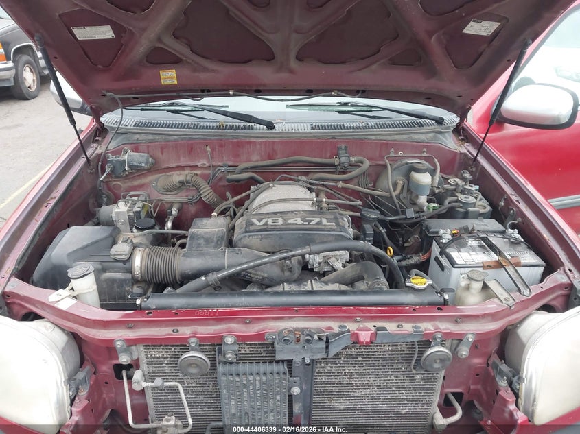 2000 Toyota Tundra Sr5 V8 VIN: 5TBRT3415YS021480 Lot: 44406339