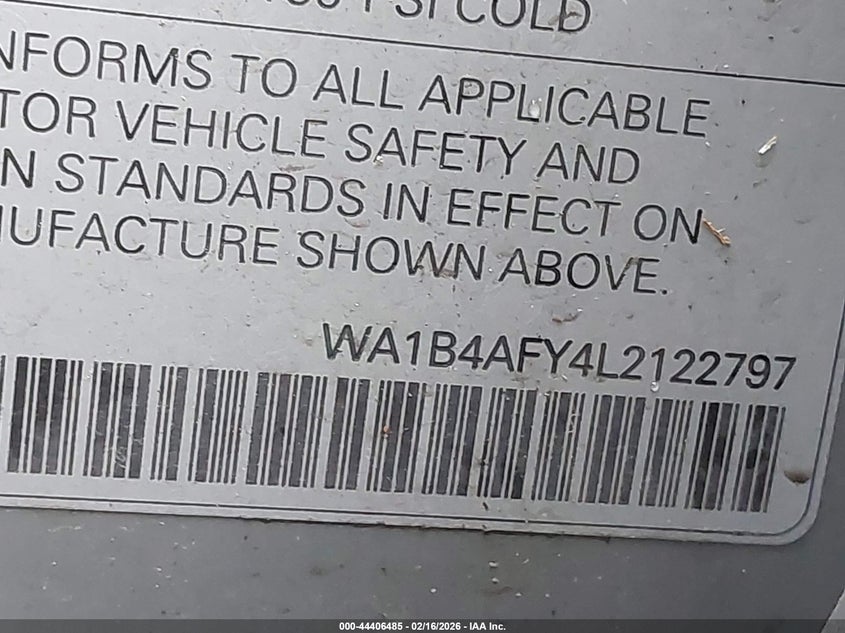 2020 Audi Sq5 Premium Plus Tfsi Quattro Tiptronic VIN: WA1B4AFY4L2122797 Lot: 44406485