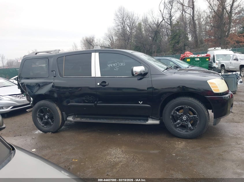 2005 Nissan Armada Se VIN: 5N1AA08B25N704357 Lot: 44407080