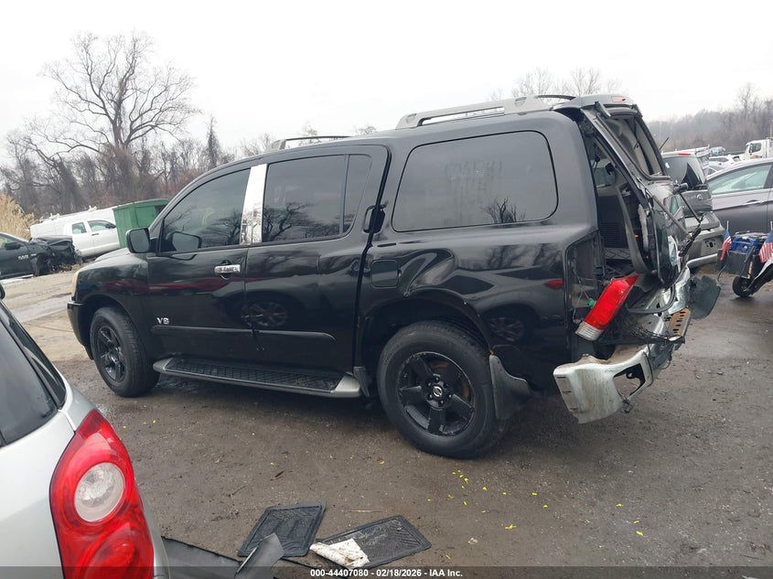 2005 Nissan Armada Se VIN: 5N1AA08B25N704357 Lot: 44407080