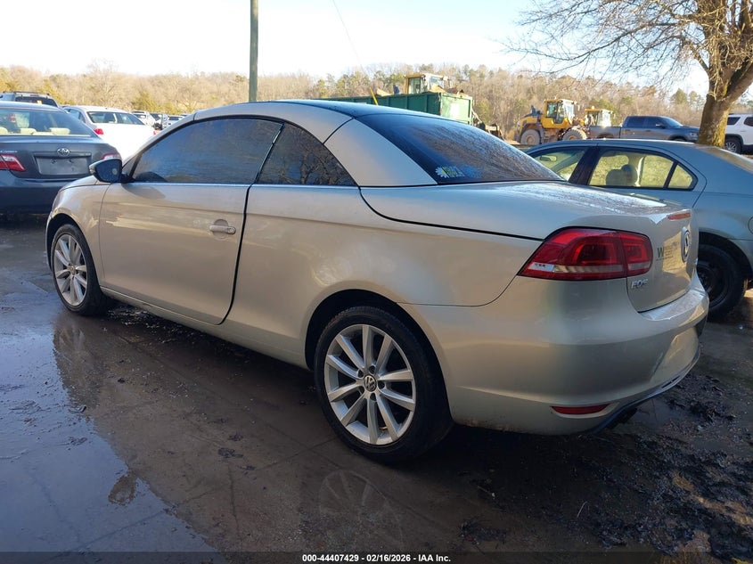 2012 Volkswagen Eos 2.0 Komfort silver Lot 111044407429 Vin WVWBW7AH4CV000997
