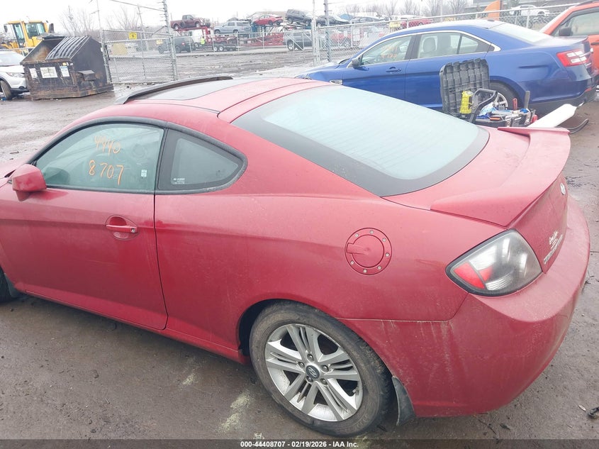 2008 Hyundai Tiburon Gs VIN: KMHHM66D78U277989 Lot: 44408707