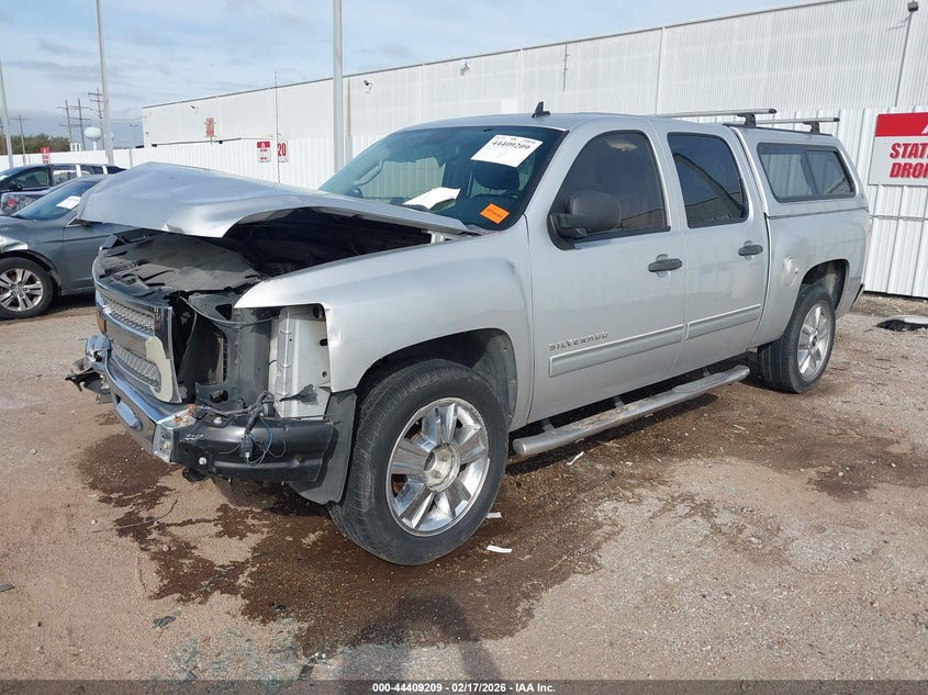 2012 Chevrolet Silverado 5.3 1500 Lt silver Lot 111044409209 Vin 3GCPCSE01CG234156