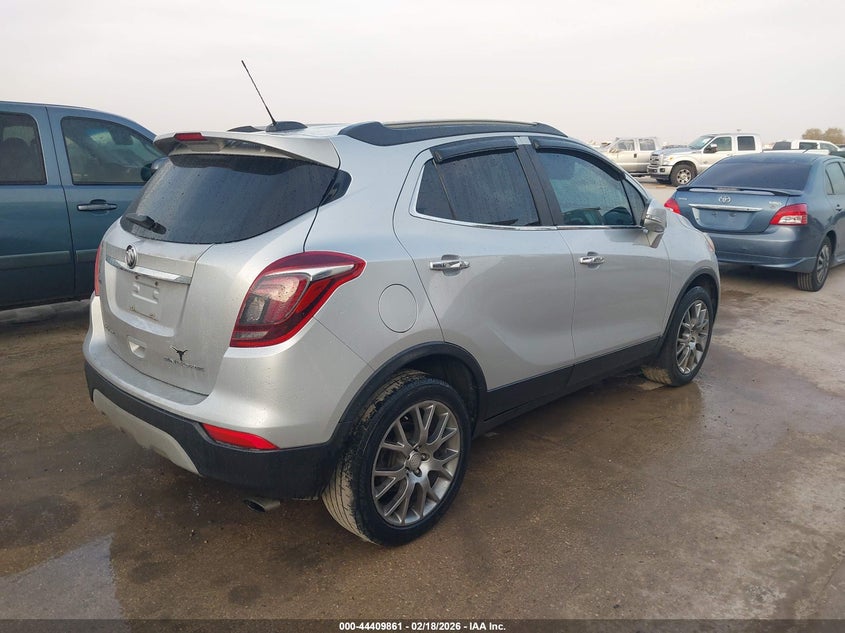 Vin: kl4cj1sb8hb039668, lot: 44906432, buick encore sport touring 20174