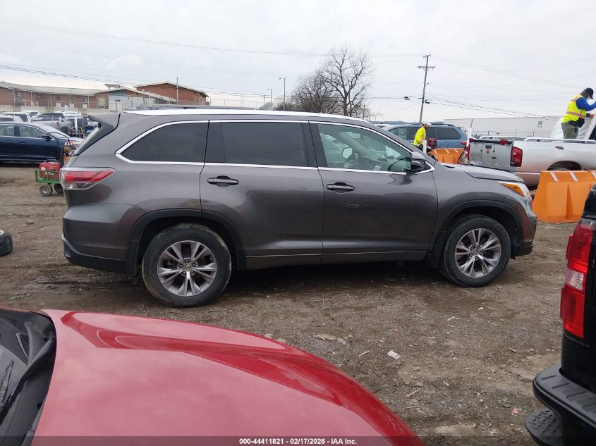 2015 Toyota Highlander Xle V6 VIN: 5TDJKRFHXFS131331 Lot: 44411821