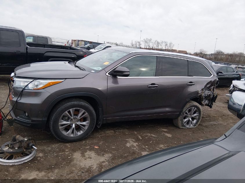 2015 Toyota Highlander Xle V6 VIN: 5TDJKRFHXFS131331 Lot: 44411821