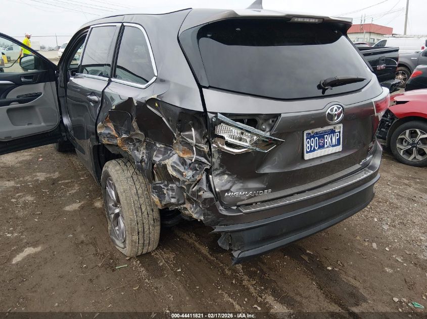 2015 Toyota Highlander Xle V6 VIN: 5TDJKRFHXFS131331 Lot: 44411821