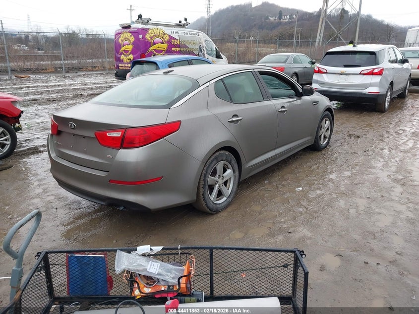 Vin: 5xxgm4a70eg265304, lot: 44908424, kia optima lx 20144