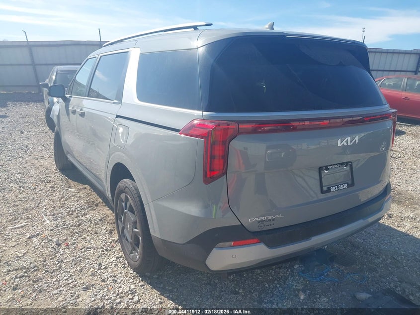 Vin: kndnc5ka2s6048695, lot: 44908483, kia carnival mpv hybrid ex 20253