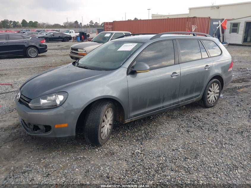 2012 Volkswagen Jetta 2.5 Sportwagen 2.5L S grey Lot 111044412217 Vin 3VWPP7AJ8CM641504