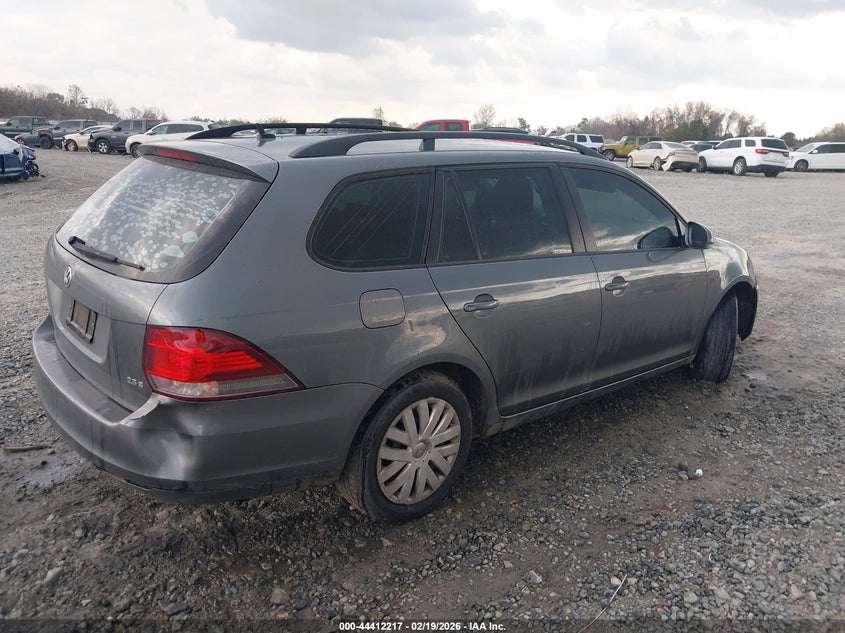 2012 Volkswagen Jetta 2.5 Sportwagen 2.5L S grey Lot 111044412217 Vin 3VWPP7AJ8CM641504