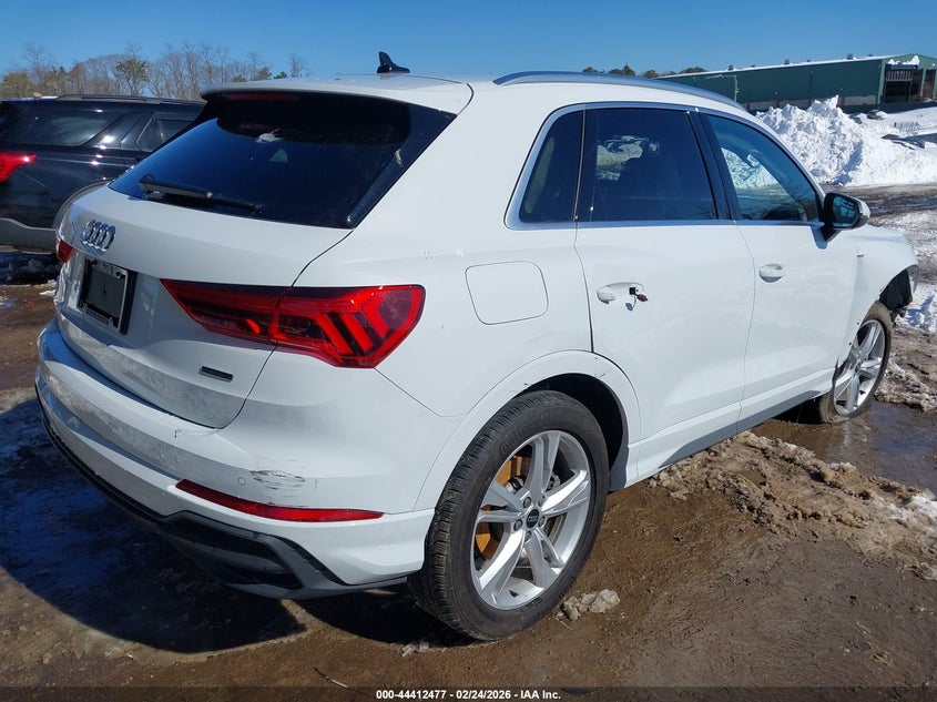 Vin: wa1decf34r1163774, lot: 44909048, audi q3 premium 45 tfsi s line quattro tiptronic 20244