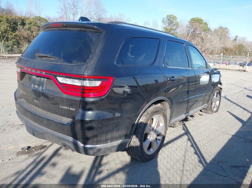 Vin: 1c4rdjdg2ec305093, lot: 44909075, dodge durango limited 20144