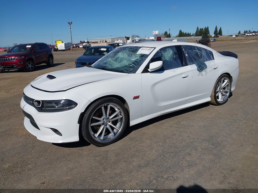 Vin: 2c3cdxgj2kh696565, lot: 44909151, dodge charger scat pack rwd 20192