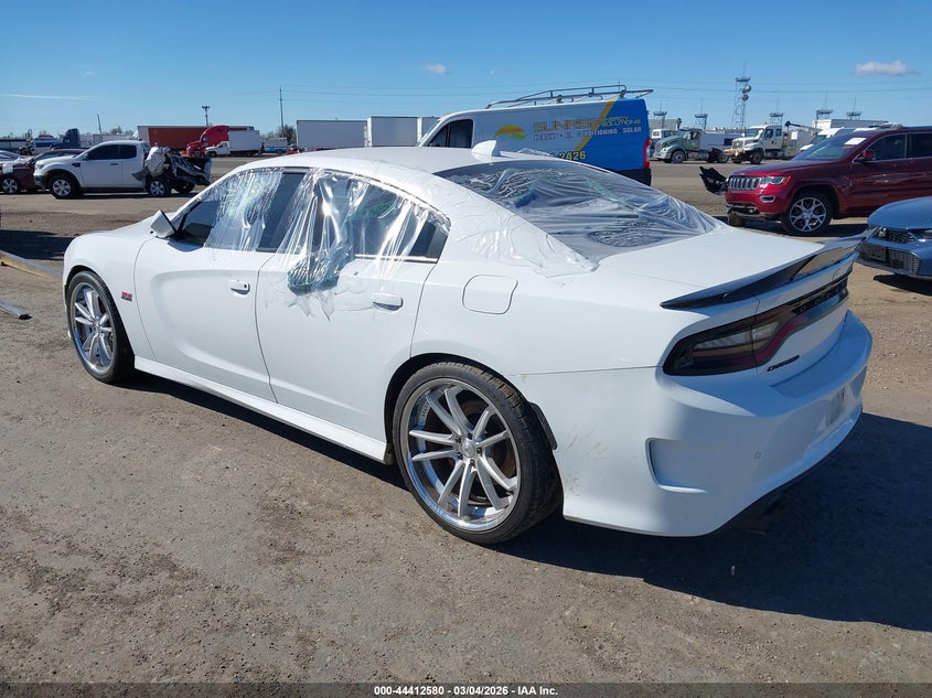 Vin: 2c3cdxgj2kh696565, lot: 44909151, dodge charger scat pack rwd 20193