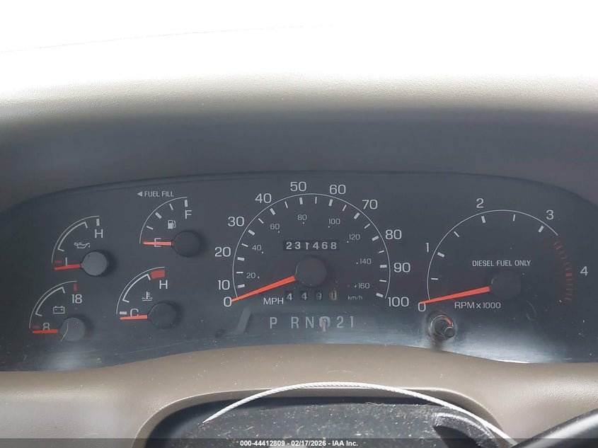 2001 FORD F250 TRUCK 7.3L V-8 DI, TURBO, 260HP