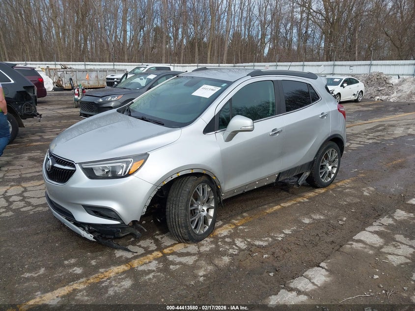 Vin: kl4cj1sb2hb219731, lot: 44910151, buick encore sport touring 20172