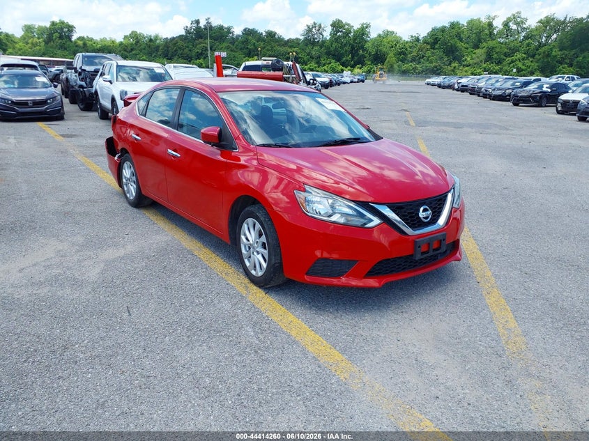 3N1AB7APXJL606562 2018 Nissan Sentra Sv auction photo 1