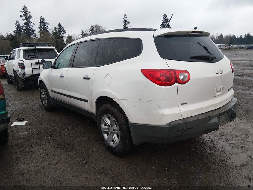 Vin: 1gnkveed0cj389179, lot: 44911357, chevrolet traverse ls 20123