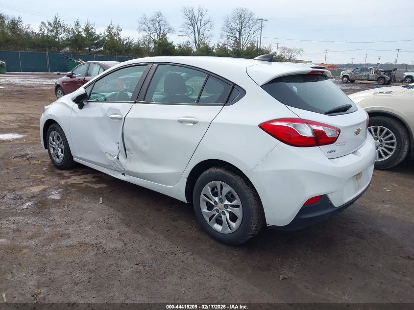 2019 Chevrolet Cruze Ls VIN: 3G1BC6SM5KS525014 Lot: 44415209