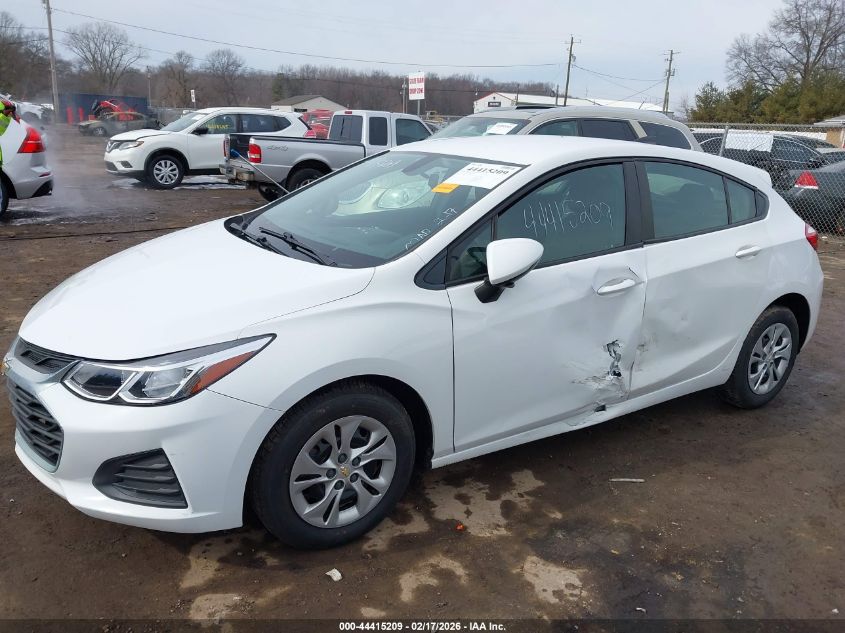 2019 Chevrolet Cruze Ls VIN: 3G1BC6SM5KS525014 Lot: 44415209