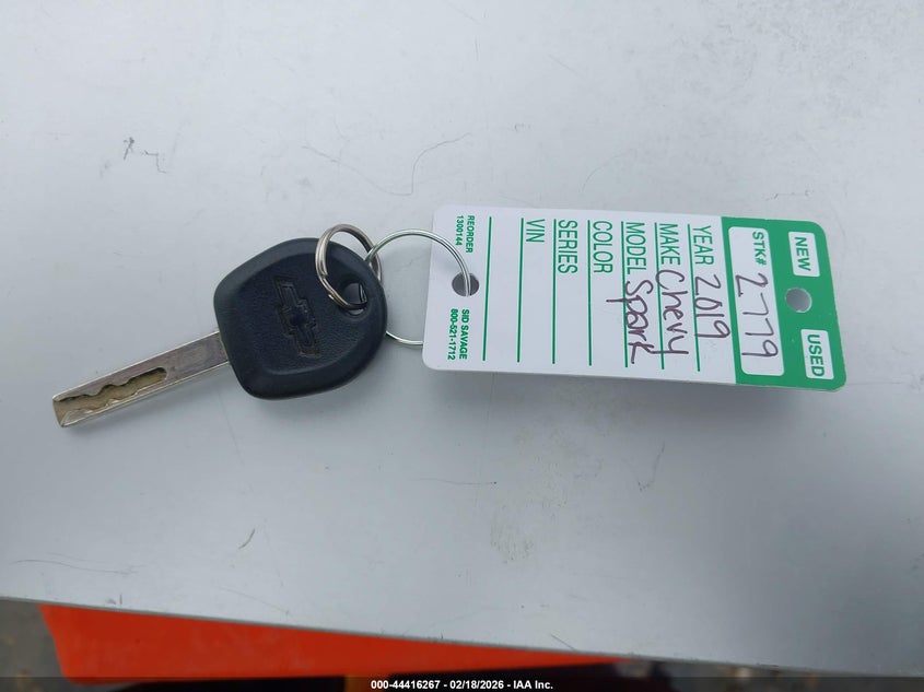 2019 Chevrolet Spark Ls Cvt VIN: KL8CB6SA8KC703825 Lot: 44416267