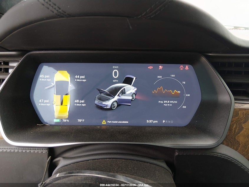 2019 Tesla Model X 100D/75D/Long Range/Standard Range VIN: 5YJXCDE20KF180897 Lot: 44416334