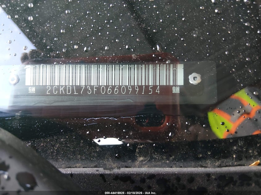 2006 Pontiac Torrent VIN: 2CKDL73F066099154 Lot: 44416928