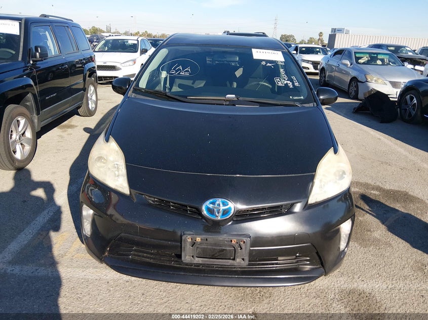 2012 Toyota Prius 1.8 Two Black Lot 111044419202 Vin JTDKN3DU4C5455434