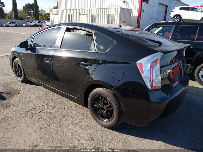 2012 Toyota Prius 1.8 Two Black Lot 111044419202 Vin JTDKN3DU4C5455434