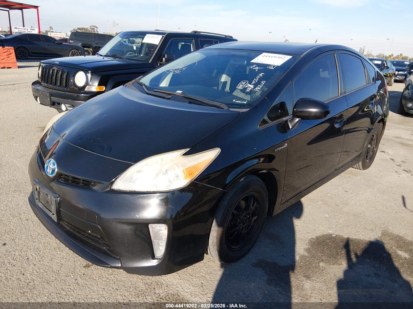 2012 Toyota Prius 1.8 Two Black Lot 111044419202 Vin JTDKN3DU4C5455434
