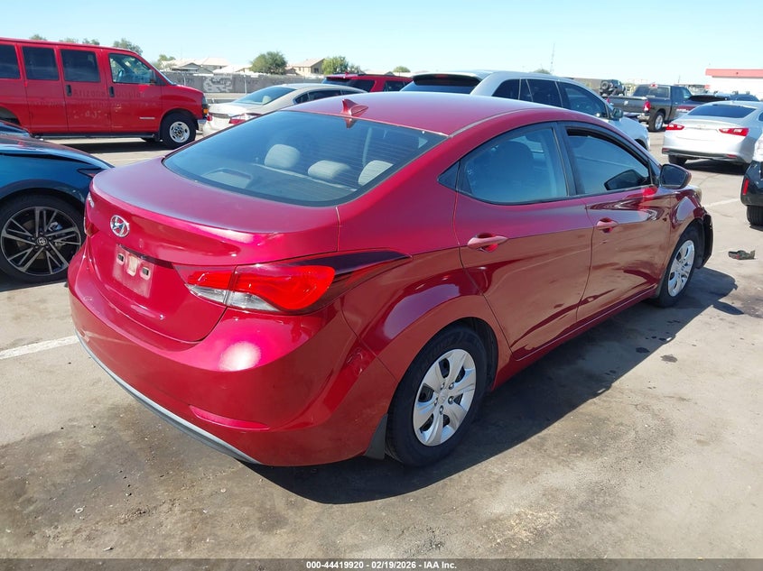 2016 Hyundai Elantra Limited/Se/Value Edition