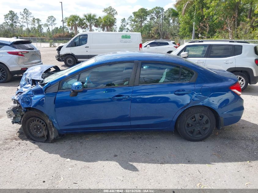 2013 Honda Civic Lx VIN: 19XFB2F56DE099133 Lot: 44419948