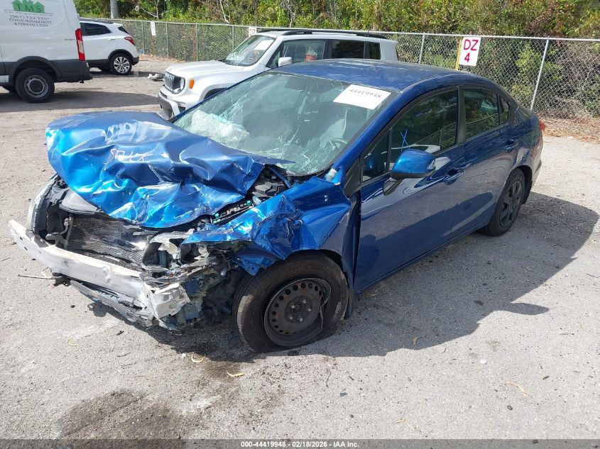 2013 Honda Civic Lx VIN: 19XFB2F56DE099133 Lot: 44419948