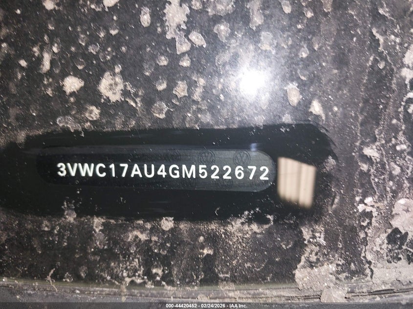 2016 Volkswagen Golf Sportwagen Tsi Limited Edition VIN: 3VWC17AU4GM522672 Lot: 44420452