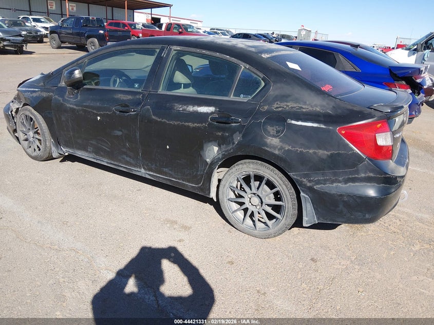 2012 Honda Civic 1.8 Lx black Lot 111044421331 Vin 19XFB2F5XCE084052