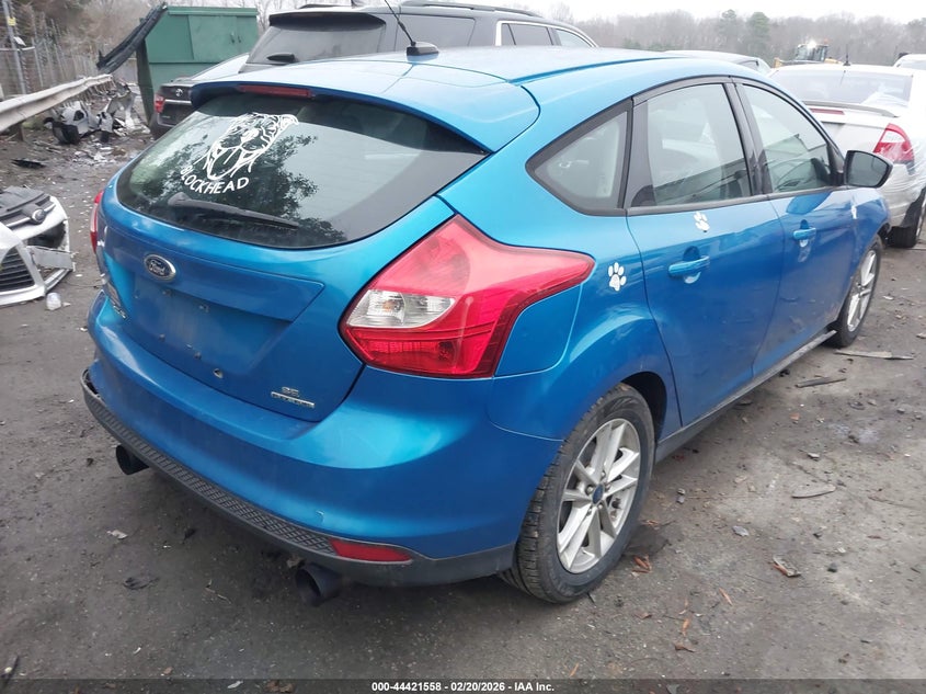 Vin: 1fadp3k2xdl269792, lot: 44918150, ford focus se 20134