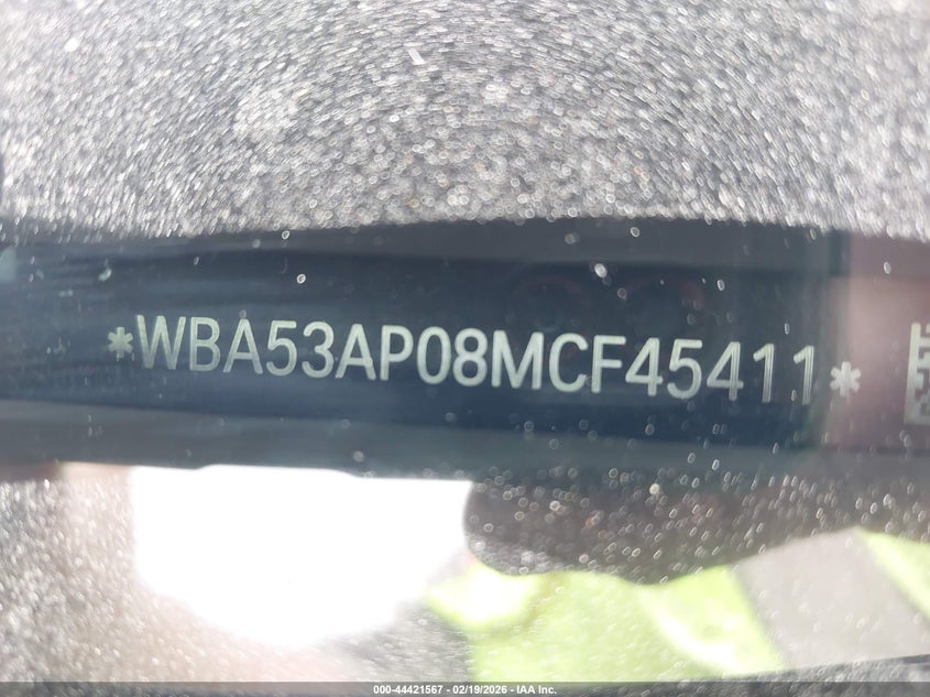 2021 BMW 430I VIN: WBA53AP08MCF45411 Lot: 44421567