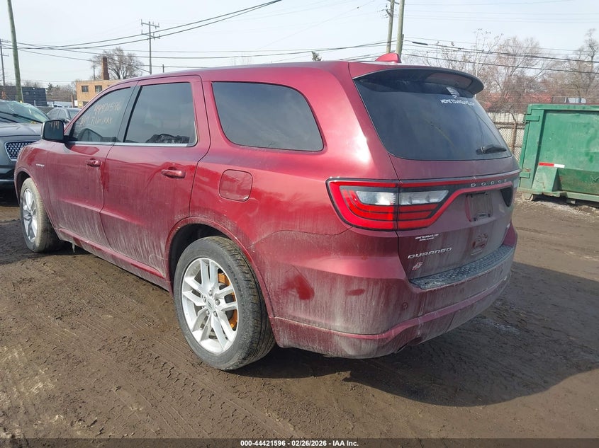 2021 Dodge Durango 5.7 R T Awd red Lot 111044421596 Vin 1C4SDJCT1MC792530