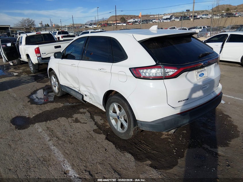 Vin: 2fmpk3g91jbc07118, lot: 44918380, ford edge se 20183