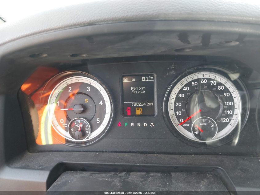 2015 Ram 2500 Lone Star VIN: 3C6UR5DL2FG627609 Lot: 44422498