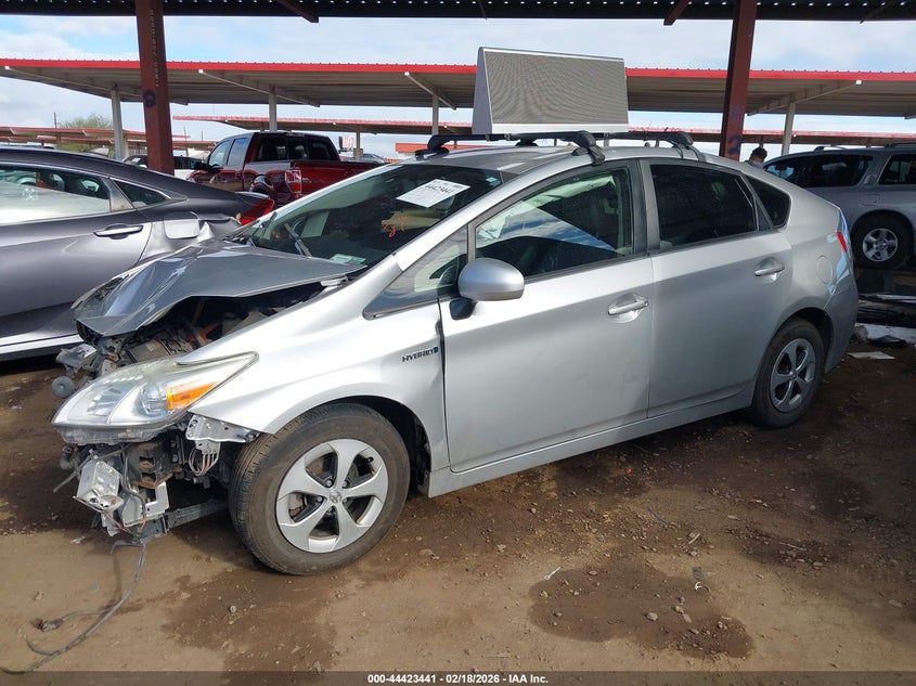 2014 Toyota Prius Two VIN: JTDKN3DUXE1752279 Lot: 44423441