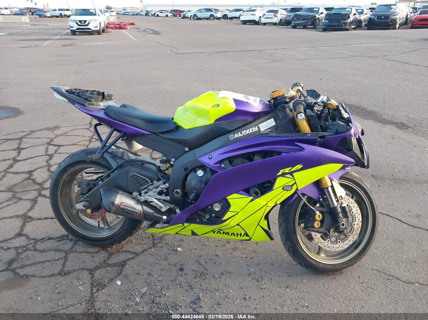 2008 Yamaha Yzfr6 VIN: JYARJ16E88A007048 Lot: 44424645