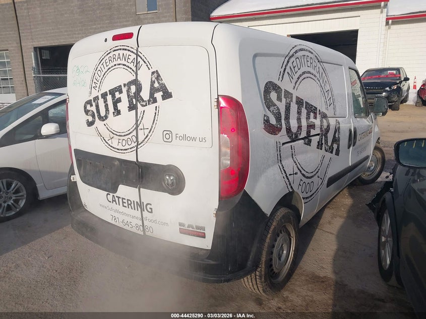 Vin: zfberfat8g6b42309, lot: 44921882, ram promaster city tradesman 20164