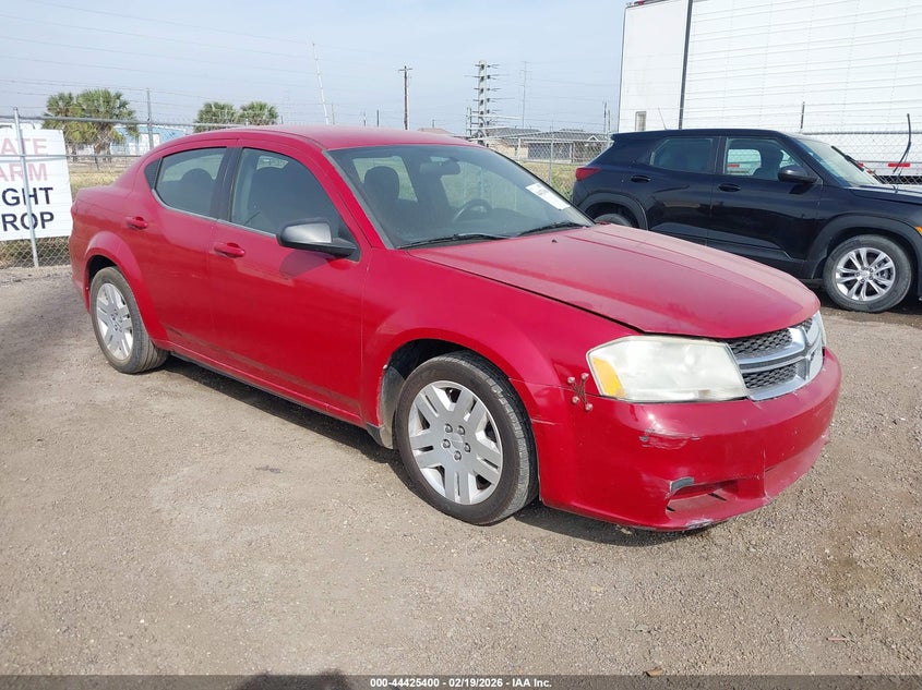 1C3CDZAB8DN637690 2013 Dodge Avenger Se auction photo 1