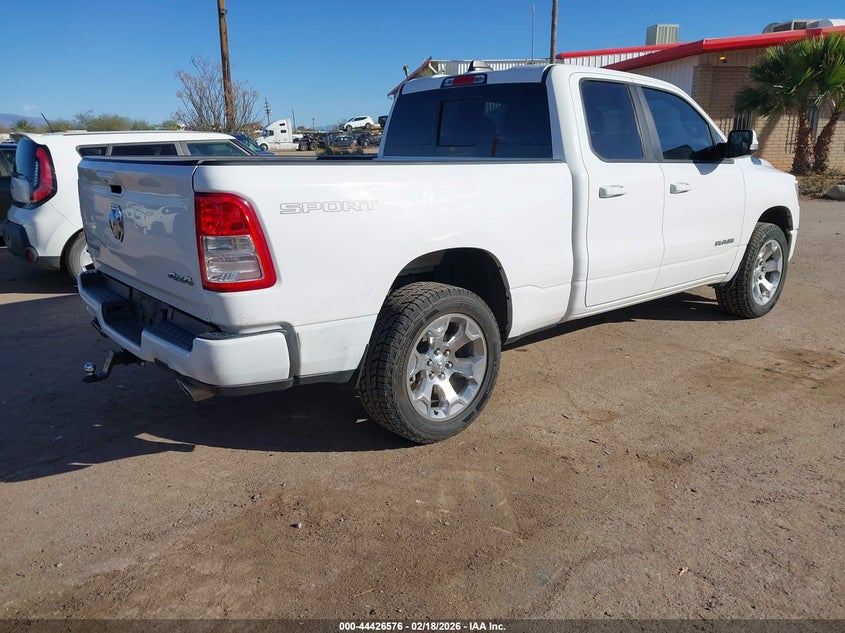Vin: 1c6srfbt9mn540648, lot: 44923168, ram 1500 big horn  4x4 6'4 box 20214