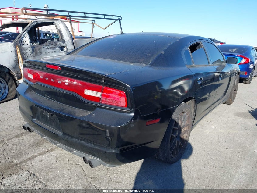 2012 Dodge Charger 3.6 Se black Lot 111044427490 Vin 2C3CDXBG3CH316503
