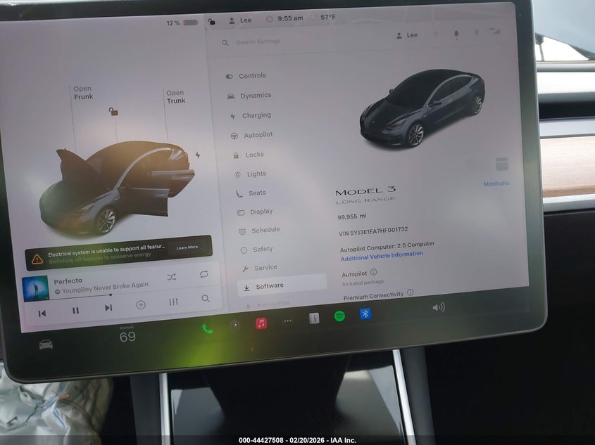 2017 Tesla Model 3 Long Range/Standard VIN: 5YJ3E1EA7HF001732 Lot: 44427508